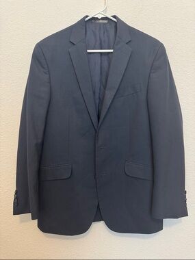 Kenneth Cole Reaction Navy Two-Button Blazer